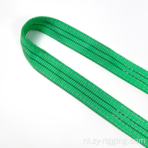2 ton kleur polyester tillen vlakke webbing sling